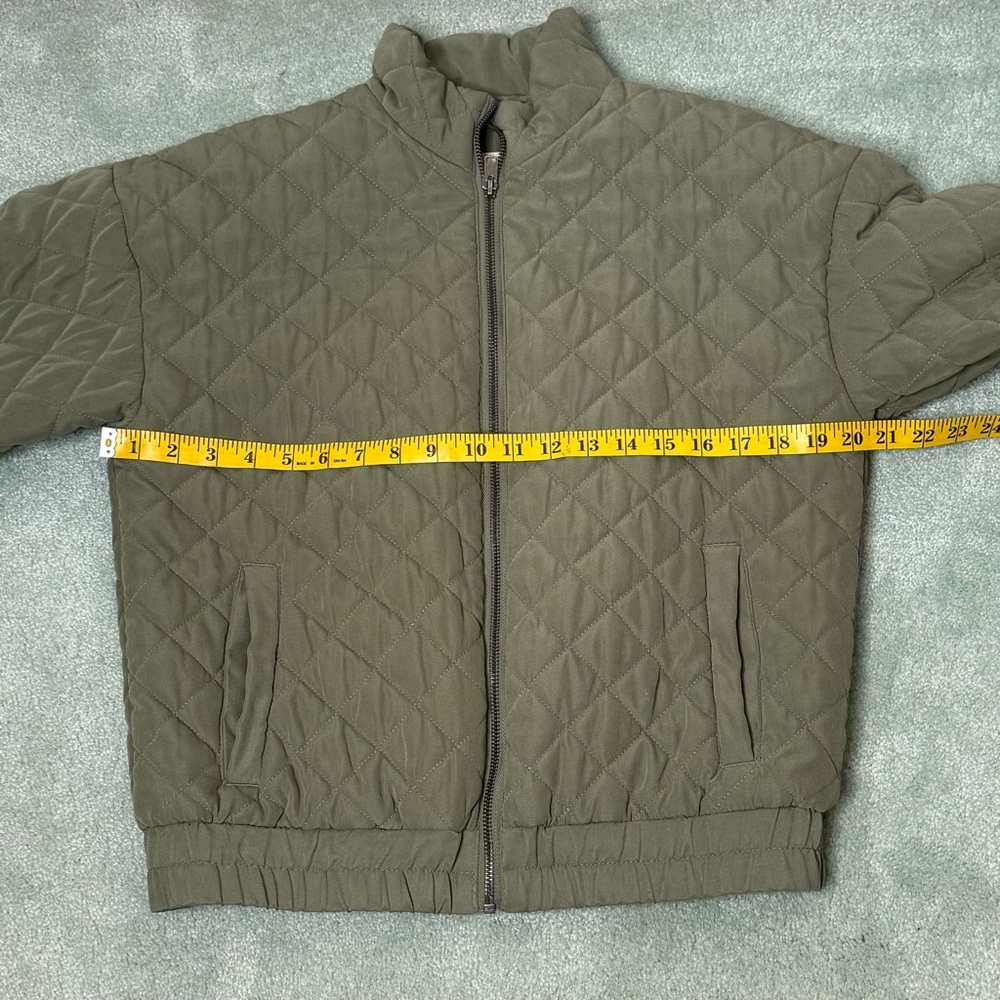 ROXY Women's PATH TO PARADISE Quilted‎ Zip Jacket - Deep Lichen Green Sz S/P - Picture 14 of 15